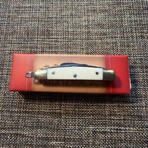 Rough Ryder 2" Key Chain Smooth White 4 Blade Pocket Knife RR1256